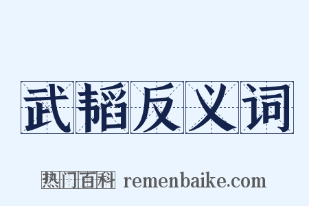 武韬反义词是什么意思的图片